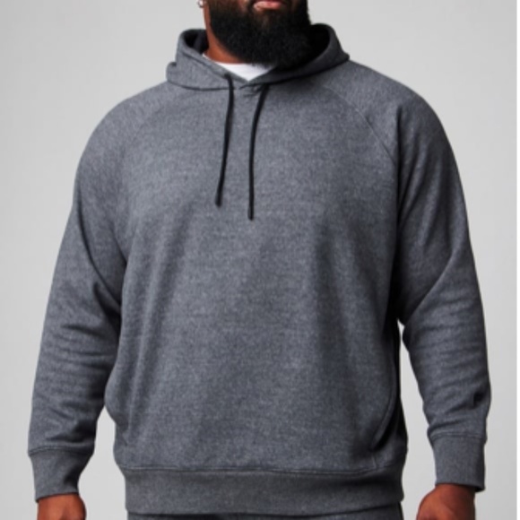 Men's Fabletics - The Go To Hoodie.  Charcoal Heather - Picture 4 of 8